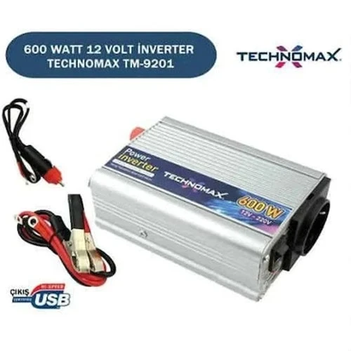 Teknomax 600w İnverter Dönüştürücü ürün görseli 1