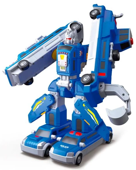Kızılkaya Mıknatıslı Transformers Polis Seti XH8690 - Resim 2
