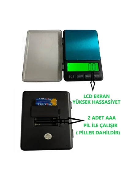 Mh-999 Pratik Dijital Hassas Mutfak Terazisi Hassas Tartı 600 G /0.01 Gr. Hassasiyet - Resim 3