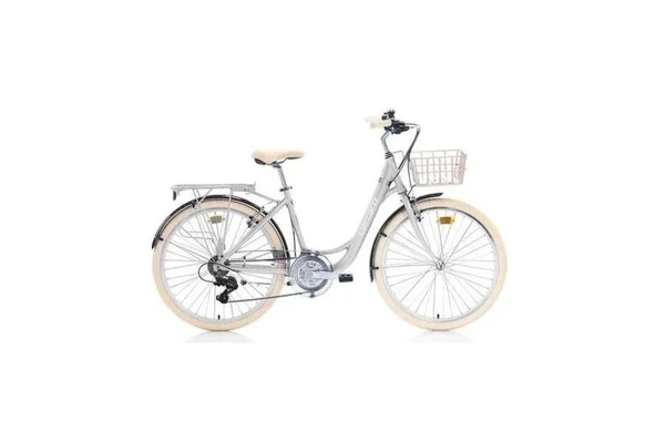 Carraro Juliet 26 Jant 430H 21V VFren Şehir Bisikleti Gri Krem - Resim 2