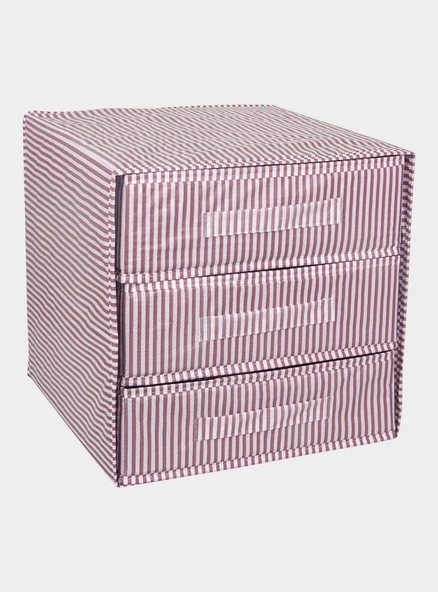 3 Bölmeli Çekmece , Çok Amaçlı Organizer - Çorap Çamaşır Organizer - Masa Üstü Düzenleyici - Resim 5