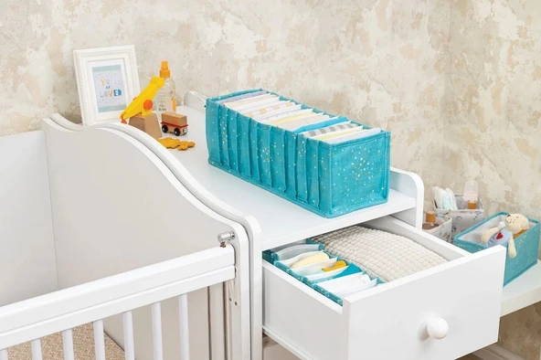 Baby Akordiyon Organizer Çekmece Düzenleyici Medium (yeşil) - 04096 - Resim 2