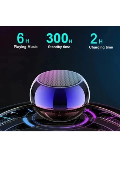 Metal Mini Kablosuz Hoparlör Şarjlı 4w Mini Bluetooth Speaker Tws Özellikli Ses cihazı ürün görseli 1