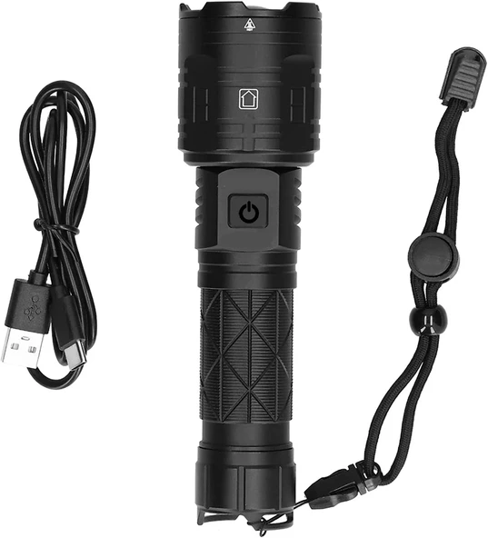 3000 Lümen Güçlü El Feneri  Wt-604 ürün görseli 1