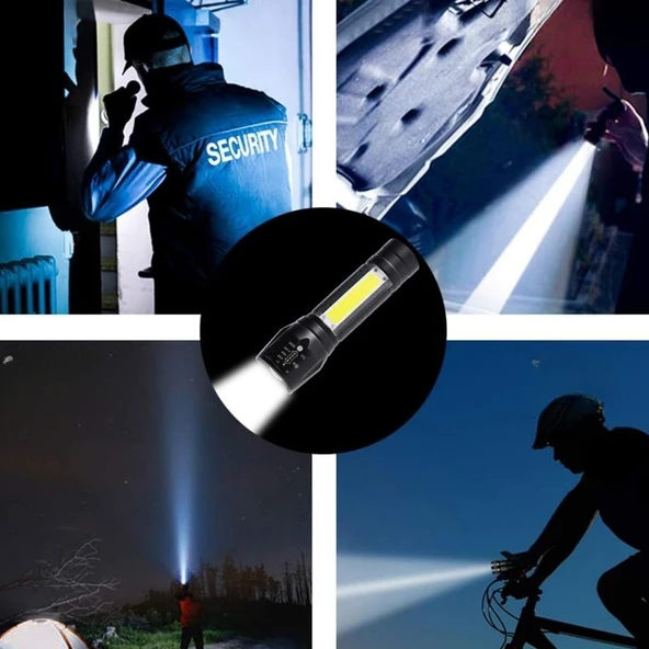 Solar Kutulu Mini El Feneri – Taşınabilir LED Kamp ve Acil Durum El Lambası (5314) - Resim 2