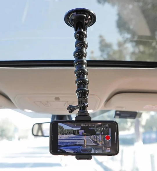 Pratik Akrobat Vantuzlu Teleskobik Telefon Tutucu ürün görseli 1