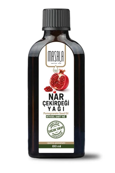 Nar Çekirdeği Yağı 100 ml – Saf Soğuk Pres Cam Şişe Nar Çekirdeği Yağı (Punica Granatum) ürün görseli 1