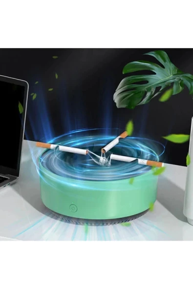 Dumanı İçine Çeken Kül Tablası Kokuyu Hapseden Küllük Akıllı Kül Tablası Kokusuz Küllük - Resim 6