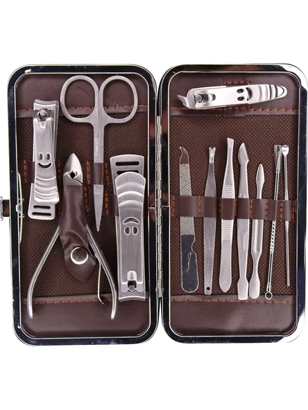 Tırnak Makası Tırnak Bakım Seti Deri Çantalı 12 Parça Set (5314) ürün görseli 1