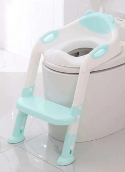 Softy Merdivenli Tuvalet Adaptörü - Çocuğunuz İçin Güvenli Ve Konforlu Tuvalet Eğitimi Mavi ürün görseli 1