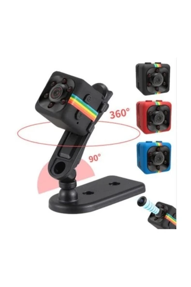 Mini SQ11 Kamera Full Hd Mikro Gizli Araç Kamerası Gece Görüşlü Taşınabilir Güvenlik Kaydedici 32gb Hafıza Kartı Hediyel - Resim 7
