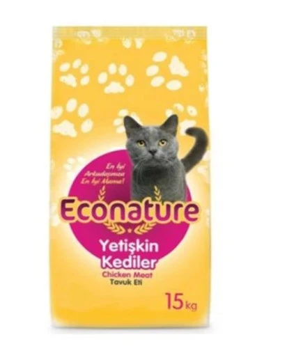 Econature Tavuklu 15 kg Yetişkin Kedi Maması ürün görseli 1