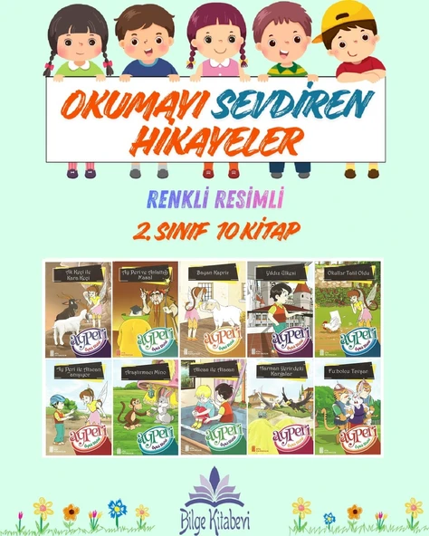 2.Sınıf Okumayı Sevdiren Renkli Resimli Hikayeler 13 - 10 Kitap ürün görseli 1
