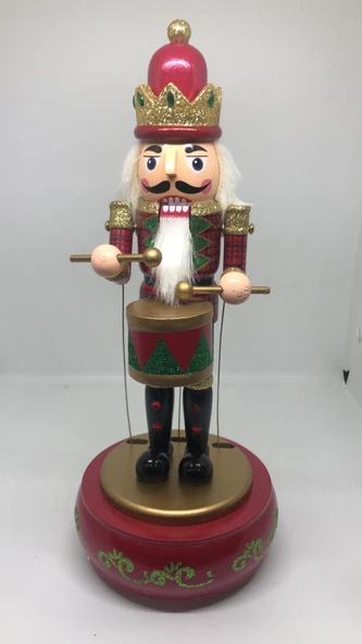 LEBRON Fındıkkıran Ahşap Müzikli Kukla Kutusu Yeşil ürün görseli 1