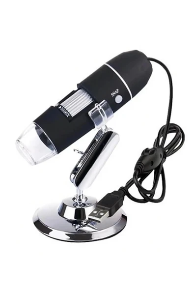 Nikula-1600x Usb Dijital Mikroskop Kamera Endoskop 8led Büyüteç Metal Standı - Resim 3