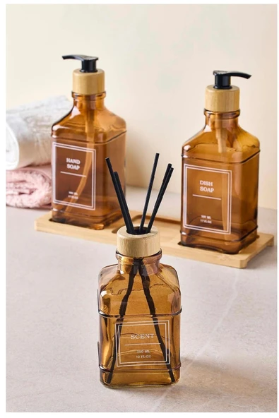 Perotti Sıvı Sabunluk Rogan Amber 3 Lü Set 18044 4852 - Resim 2