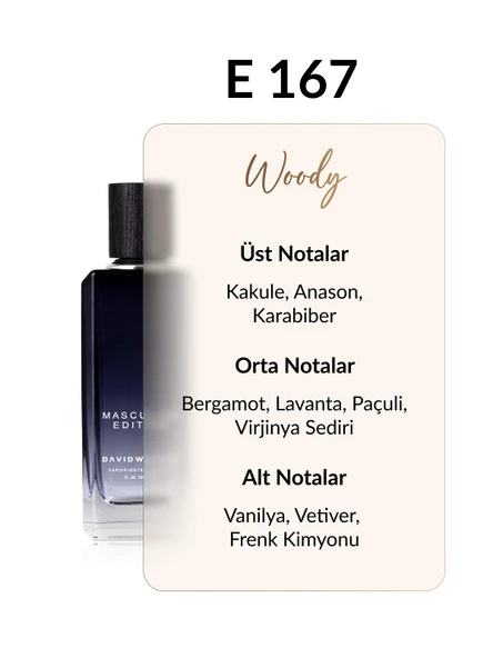David Walker E167 Vitali 100 Ml Erkek Parfüm | Woody - Resim 2