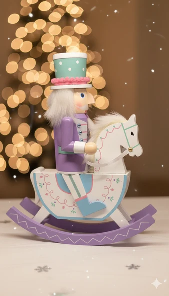 LEBRON 32 cm Atlı Fındıkkıran Ahşap Kurşun Asker ürün görseli