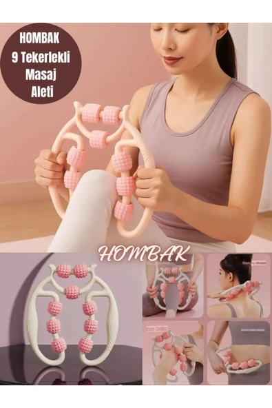 9 Tekerlekli Yoga Fitness Silindiri (Roller) (5314) - Resim 4