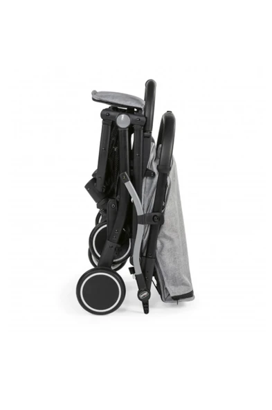 Chicco Trolley Me Bebek Arabası Light Grey - Resim 3