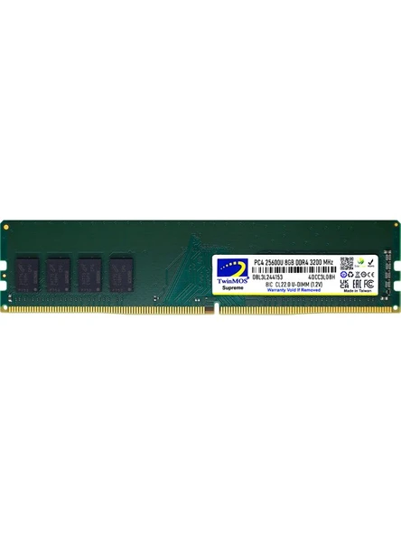 Twinmos DDR4 8GB 3200MHz Desktop Ram (MDD48GB3200D) ürün görseli 1