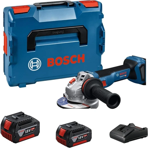 Bosch Profesyonel GWS 18V-11 S 2X5.0AH Çift Akülü Taşlama 06019N4002 ürün görseli 1
