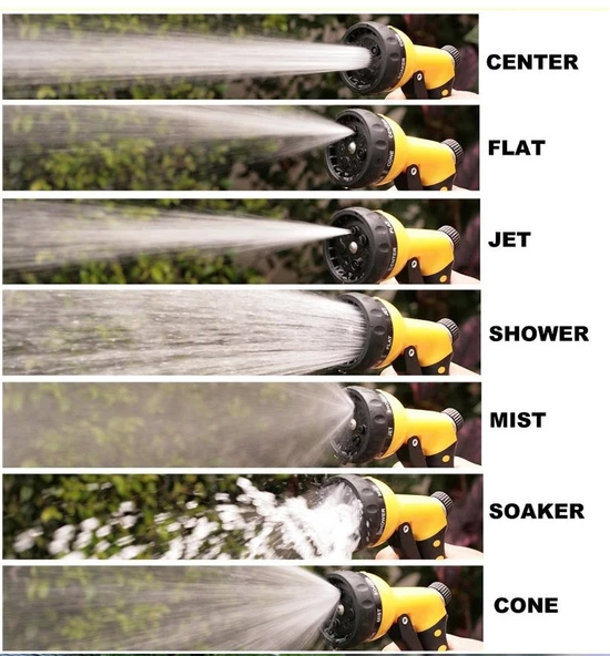 Sulama Tabancası - 4lü Sulama Sistemi 7 Fonkiyonlu (5314) - Resim 2
