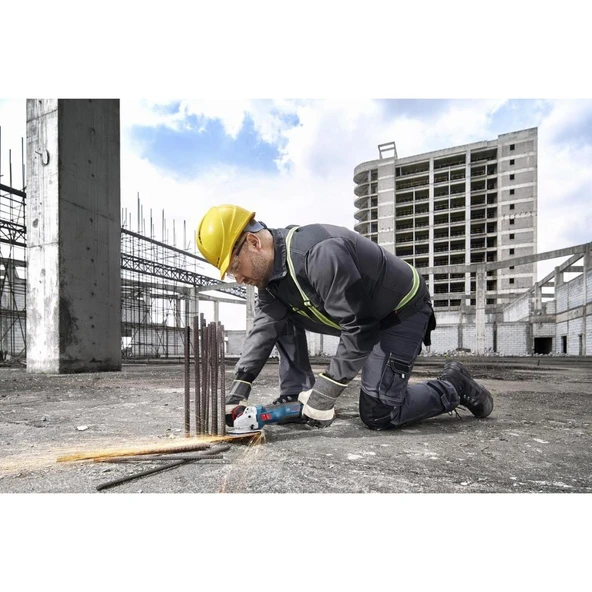 Bosch Profesyonel GWS 18V-11 S 1X5 Ah Tek Akülü Devir Ayarlı Taşlama 06019N4003 - Resim 5