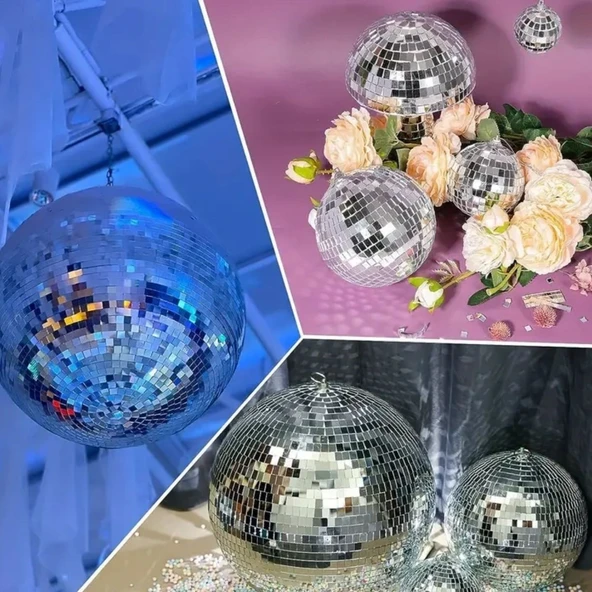 1 Metre Uzunluğunda Gümüş Renk Aynalı Mozaik Taşlı Dekor Bandı 4 cm x 1 mt (5314) - Resim 2