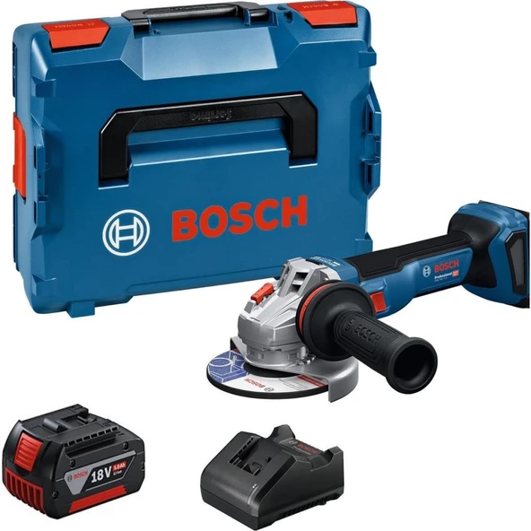 Bosch Profesyonel GWS 18V-11 S 1X5 Ah Tek Akülü Devir Ayarlı Taşlama 06019N4003 ürün görseli 1