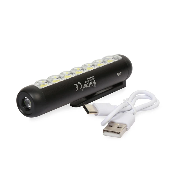 Type-C Girişli Miknatisli Şarjlı Cep Feneri Wt-333 - Resim 2