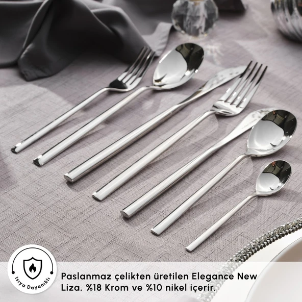 Karaca New Liza 84 Parça 12 Kişilik Çatal Kaşık Bıçak Takımı - Resim 5