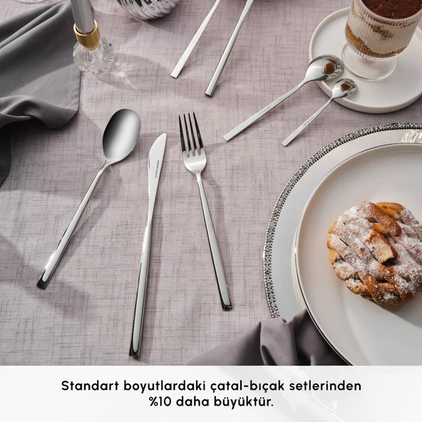 Karaca New Liza 84 Parça 12 Kişilik Çatal Kaşık Bıçak Takımı - Resim 4