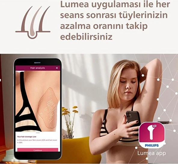 Philips Lumea Prestige Ipl Tüy Alma Cihazı + Vücut Ve Yüz Başlığı Brı950/00 Beyaz - Resim 4