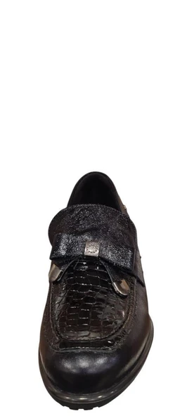 MAMMAMİA D25KA-3335 KALIN TOPUKLU KLASİK KADIN DERİ AYAKKABI - Resim 11