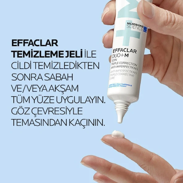 La Roche Posay Effaclar Duo+M Yağlı Ve Akneye Eğilimli Ciltler için Yüz Bakım Kremi 40 ml - Resim 2