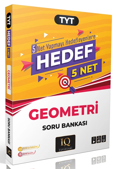 IQ Yayınları YKS TYT Geometri Hedef 5 Net Soru Bankası IQ Yayınları ürün görseli 1