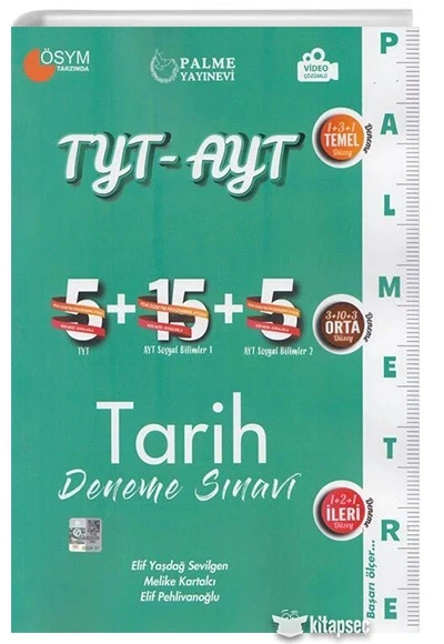 Palme Tyt Ayt Tarih 5+15+5 Deneme Sinavi ürün görseli 1