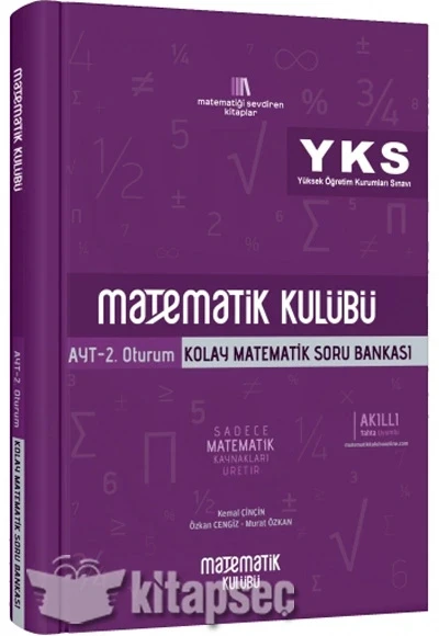 Yks Kolay Matematik Soru Bankası Ayt 2.Oturum Mat Kulübü ürün görseli 1