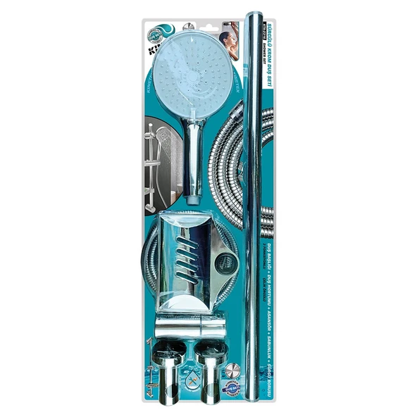 KROM - VAKUMLU  LÜKS  SÜRGÜLÜ DUŞ SETİ (5314) ürün görseli 1