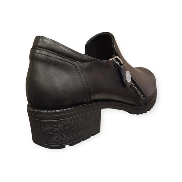 MAMMAMİA D25KA-775 KISA TOPUKLU KADIN DERİ AYAKKABI - Resim 3