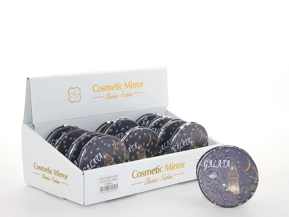 Taşlı İstanbul Tasarımı El Aynası İnce Alk2480 ürün görseli 1