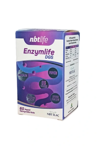 Nbt Life Enzymlife DGS Takviye Edici Gıda 60 Kapsül ürün görseli 1