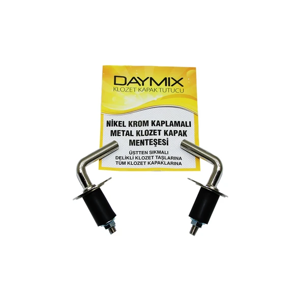 ÜSTTEN SIKMALI METAL KLOZET KAPAK MENTEŞESİ VİDASI NİKEL KROM KAPLAMALI (5314) ürün görseli 1