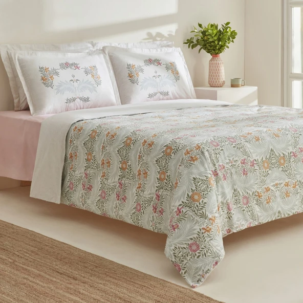 Karaca Home Sean %100 Pamuk Çift Kişilik Nevresim Takımı - Resim 2