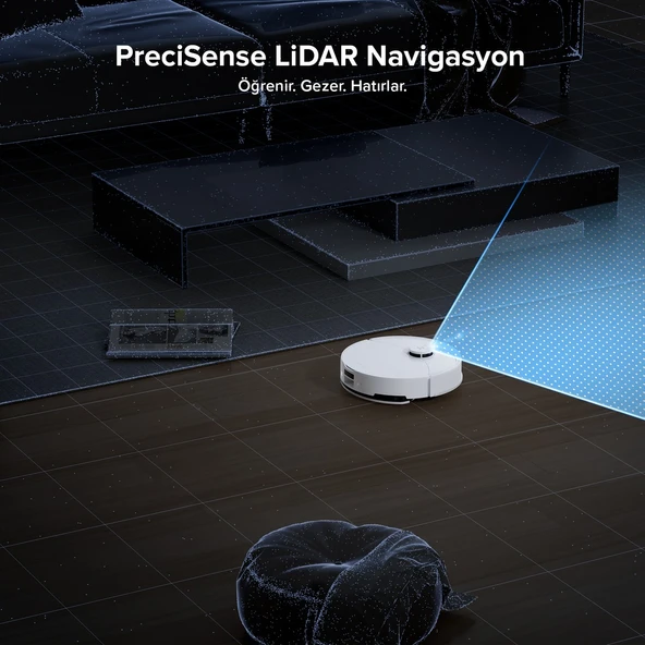 Roborock S8 Pro Akıllı Robot Süpürge - Beyaz - Resim 7