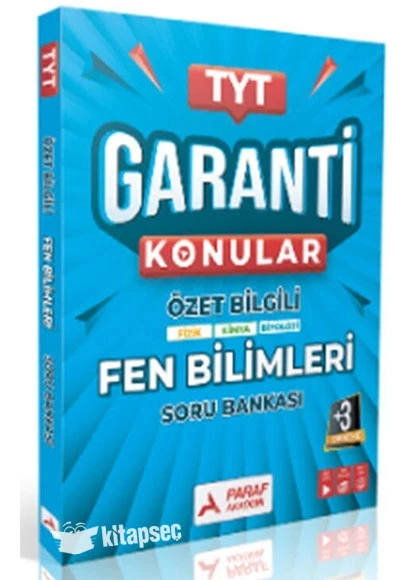*KAMPANYA*TYT GARANTİ KONULAR ÖZET BİLGİLİ FEN BİLİMLERİ SORU BANKASI PARAF YAYIN ürün görseli 1