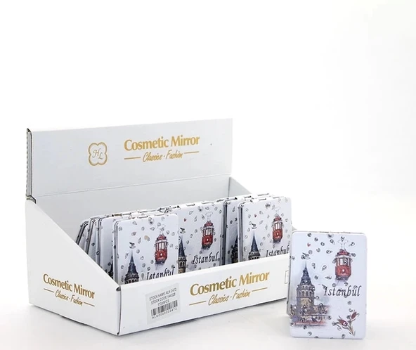 Taşlı İstanbul Tasarımı El Aynası İnce Alk2917 ürün görseli