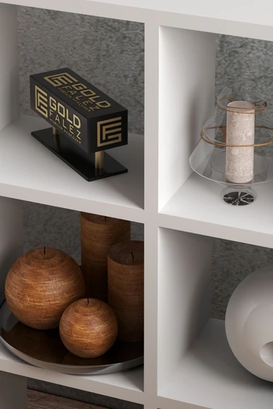 KİTAPLIK ÇOK AMAÇLI MUTFAK RAF DOLAP  9 BÖLMELİ BEYAZ - Resim 2