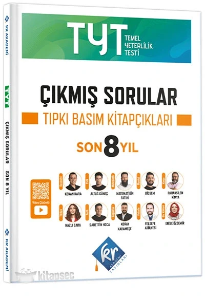 Tyt Son 8 Yıl Tıpkı Basım Çıkmış Sorular Kr Akademi ürün görseli 1